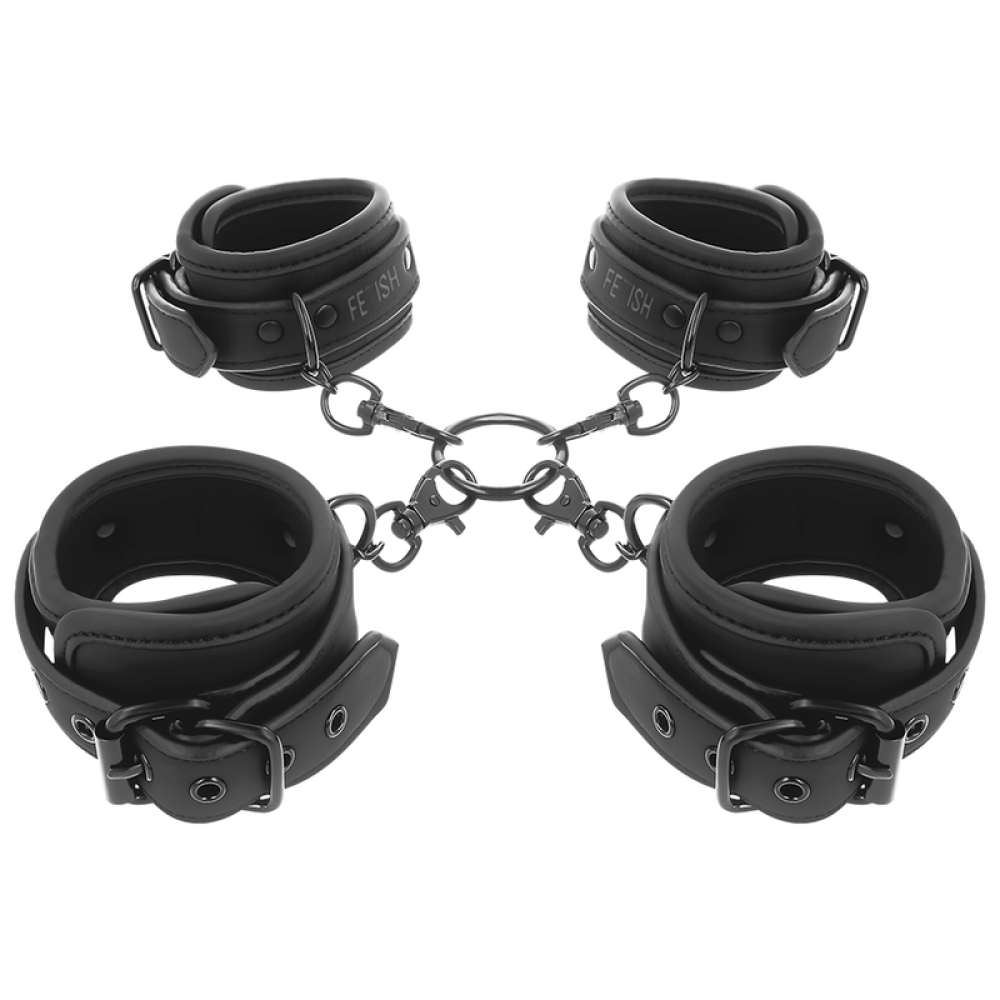 Fetish Submissive cross wrist and ankle restraints