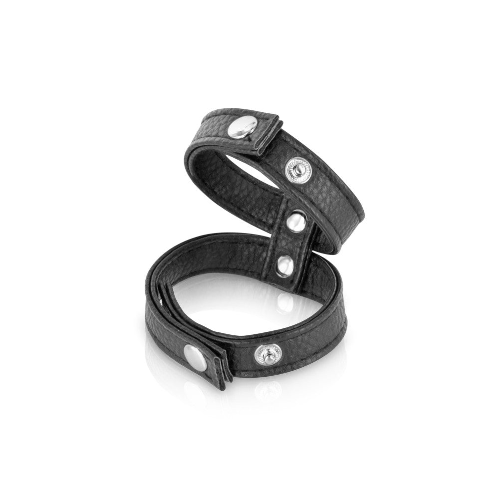 Fetish Tentation double leather cock ring