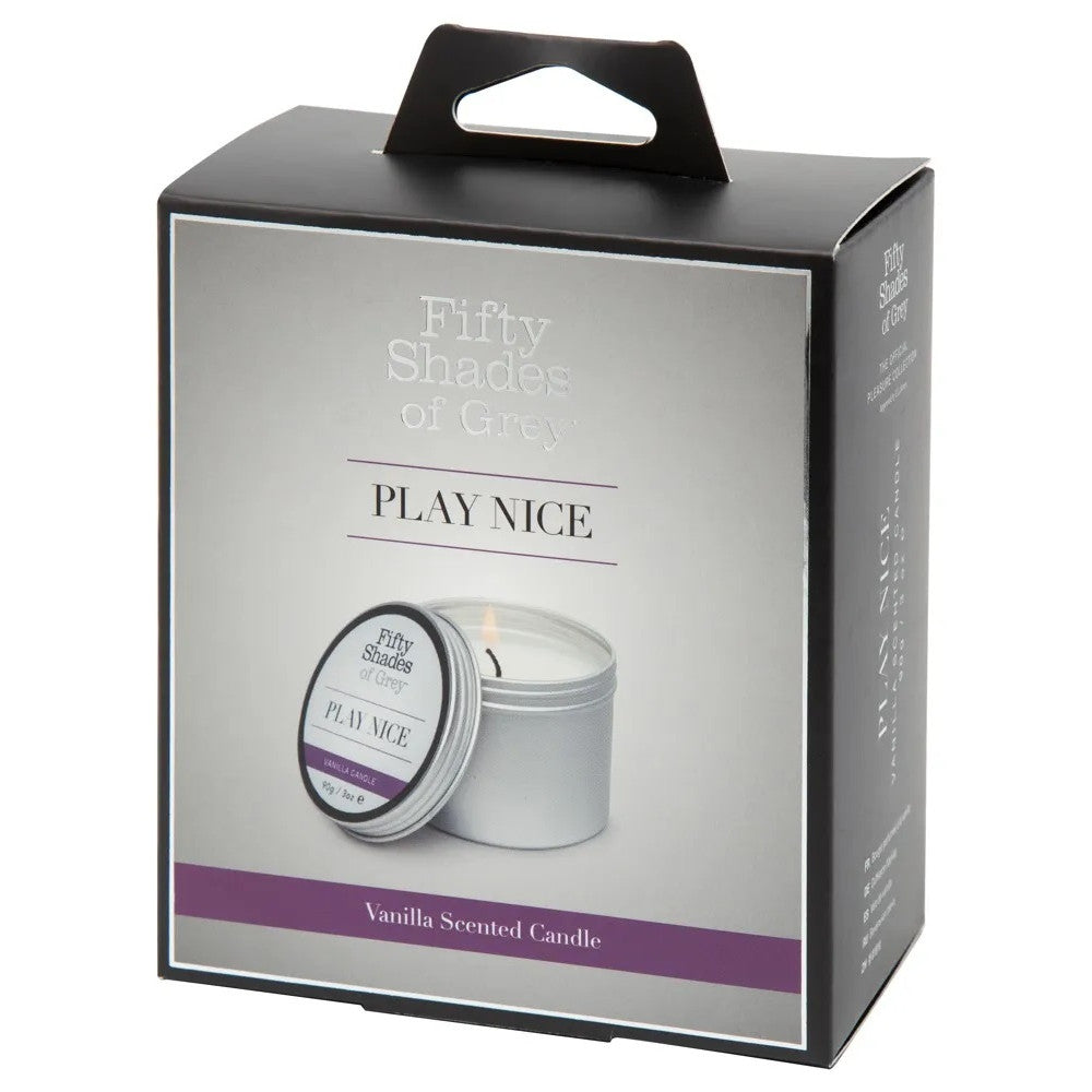 Fifty Shades Of Grey Play Nice vanilla scented massage candle