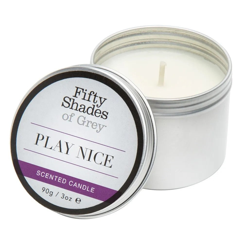 Fifty Shades Of Grey Play Nice vanilla scented massage candle