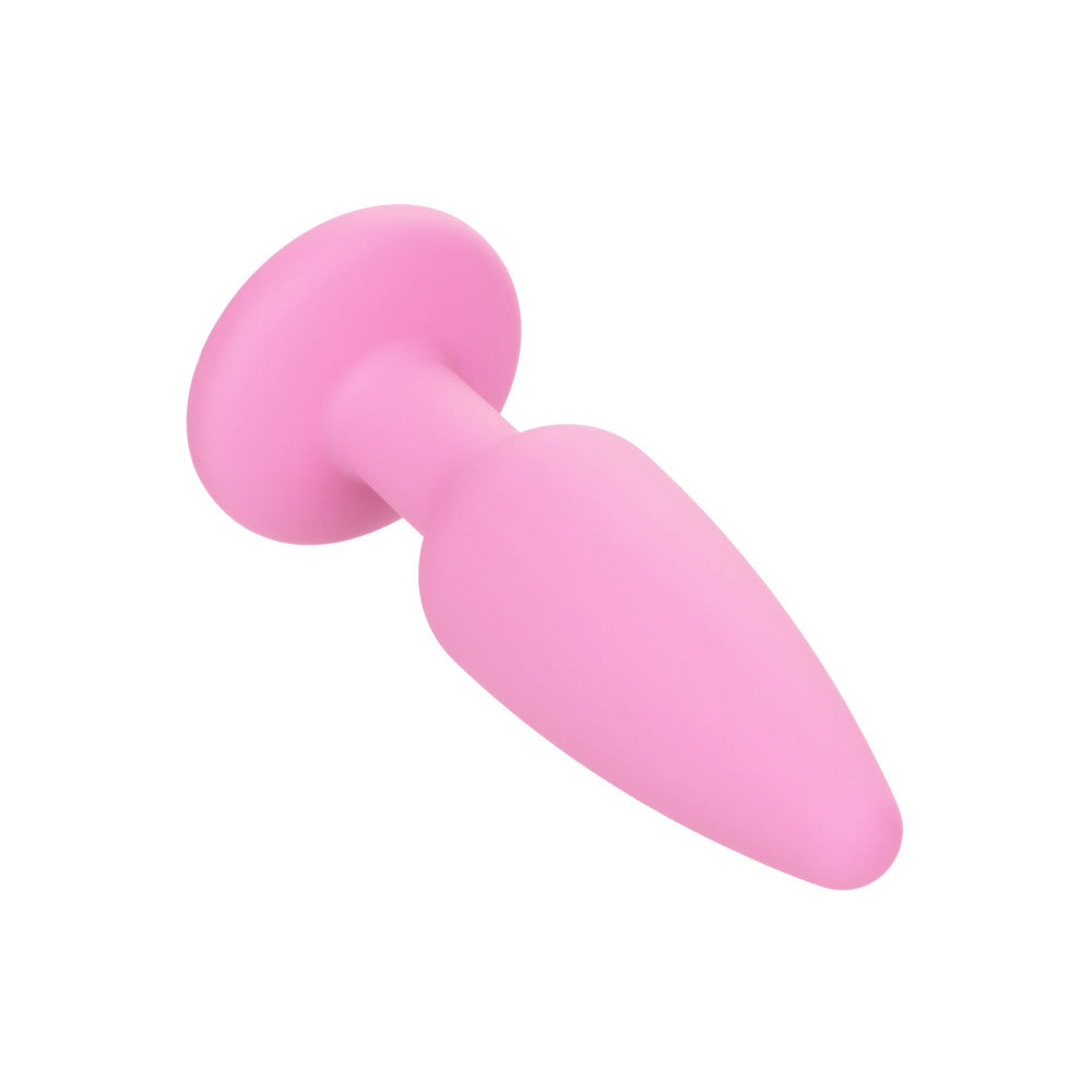 First Time Set of 3 Silicone Butt Plugs with Crystal