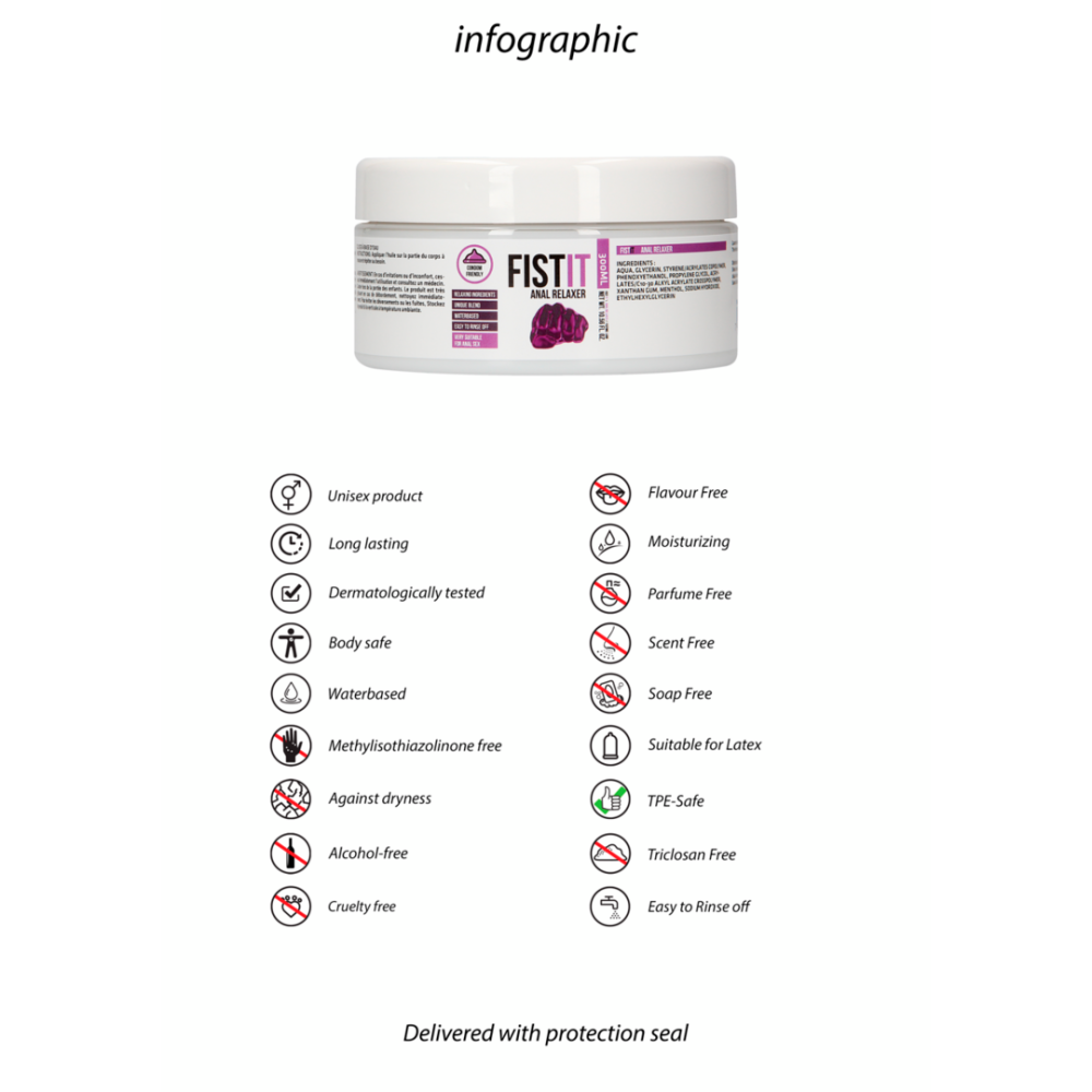 Fist It Anal Relaxer Water-Based Anal Lubricant 300 ml