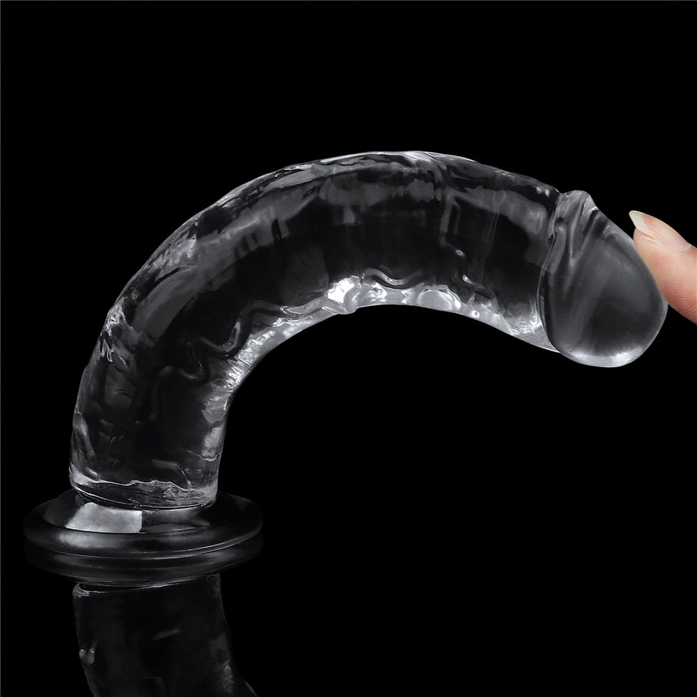 Flawless Clear flexible realistic dildo