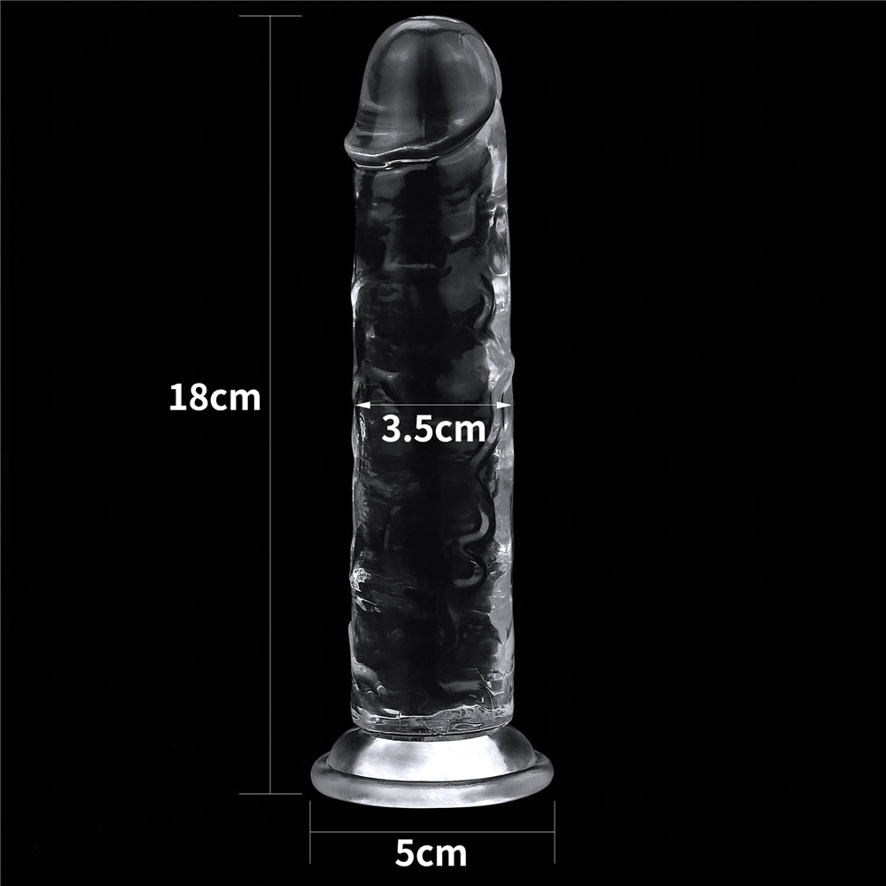 Flawless Clear flexible realistic dildo