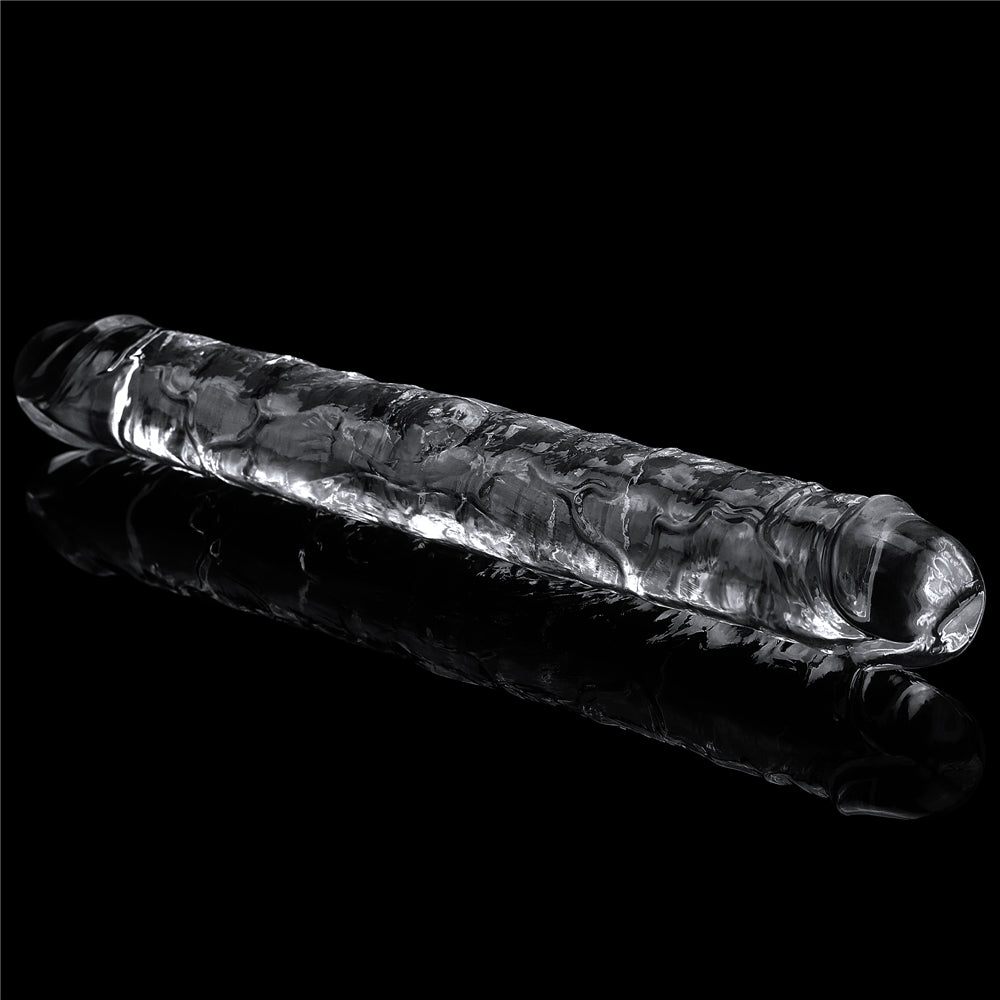 Flawless Flexible Double Dildo Transparent 30 cm.