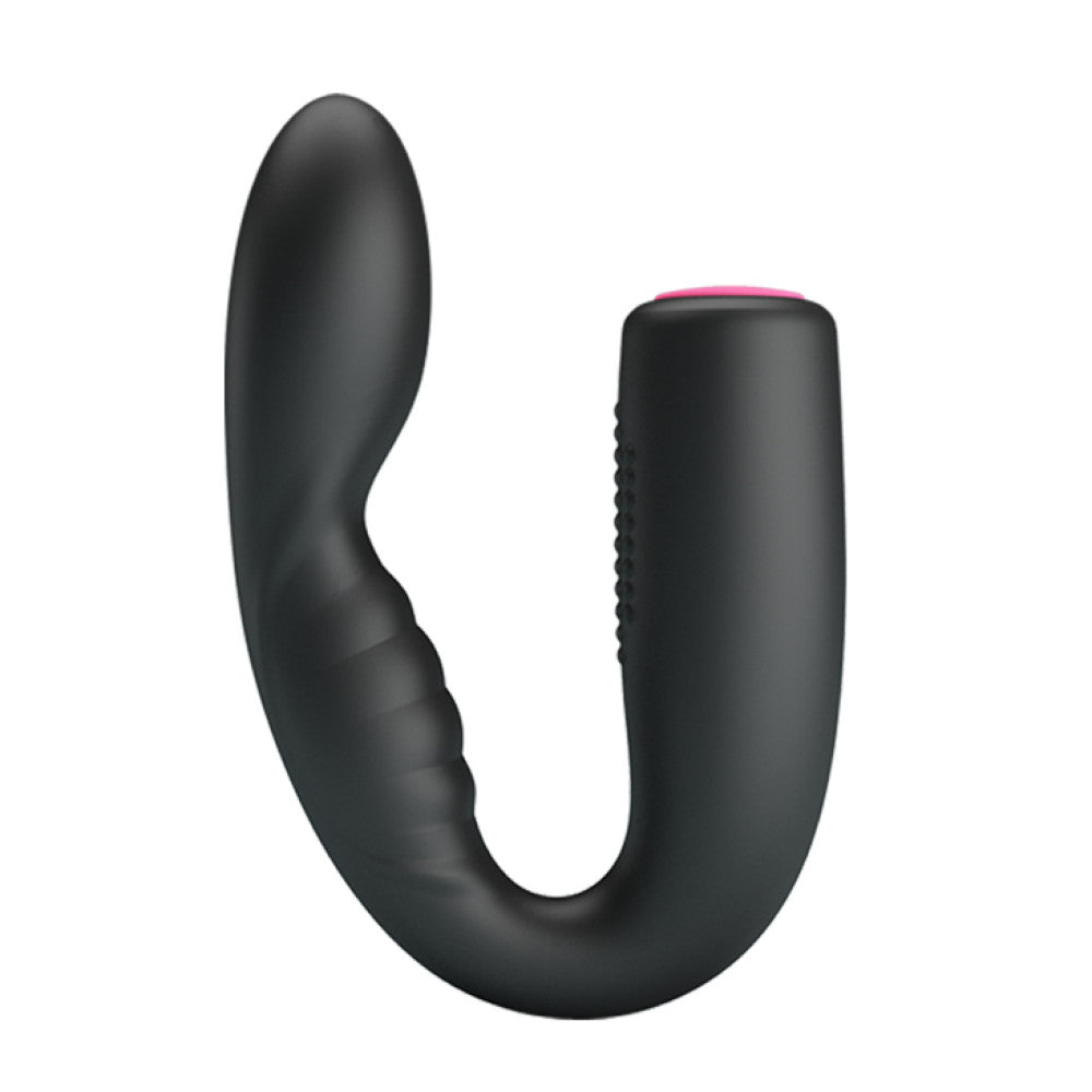 Flexible multifunctional vibrating massager made of silicone Quintion black