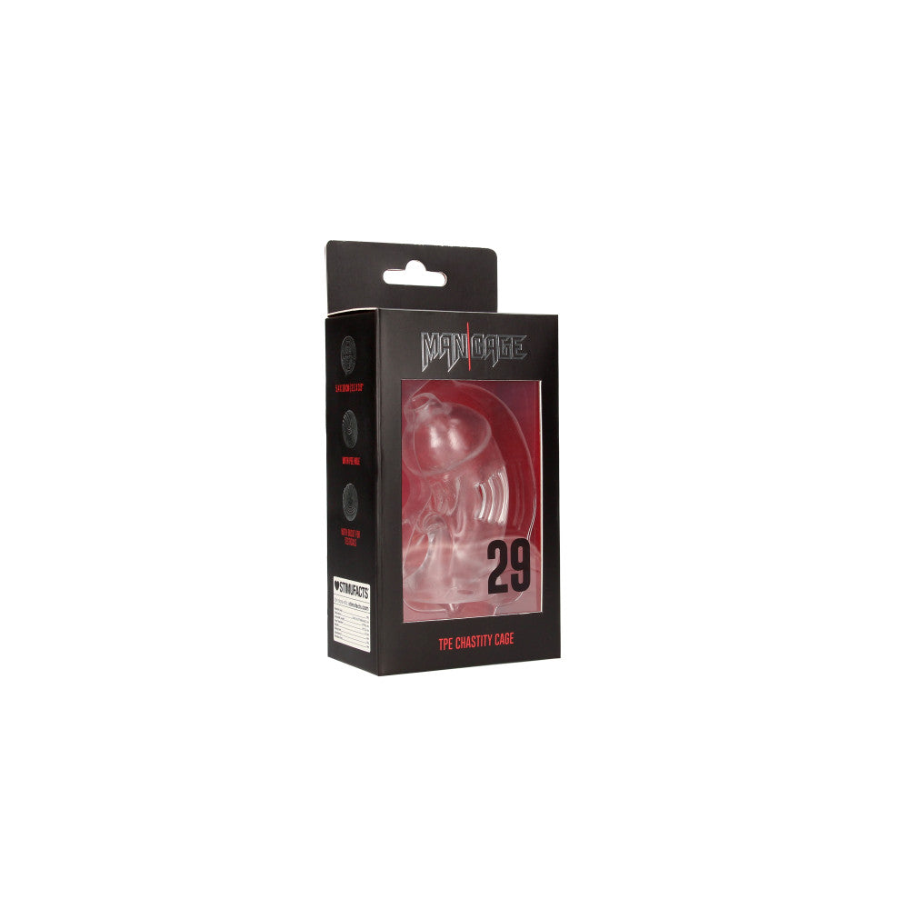 Flexible penis cage ManCage 29 transparent