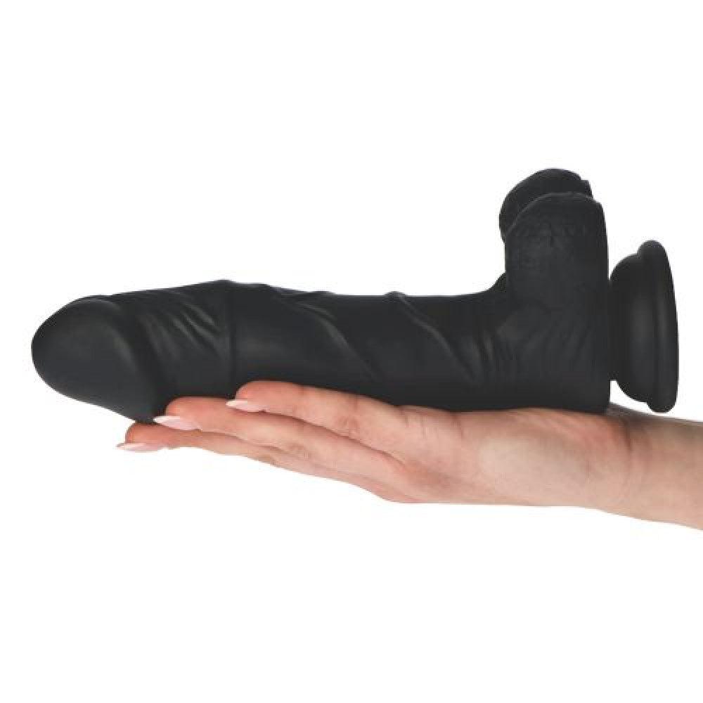 Realistic Suction Cup Silicone Dildo 9" Berry Black