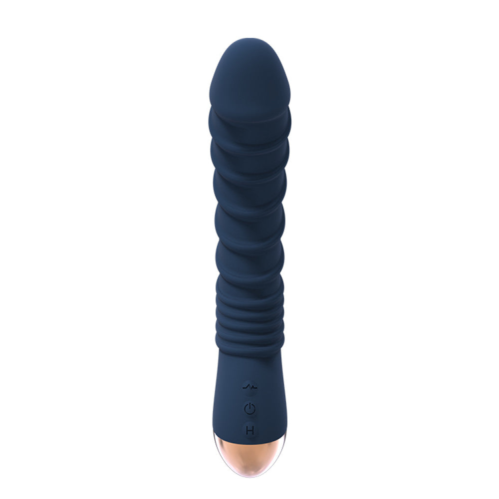 Flexible rechargeable G-spot silicone vibrator with Aeolus heating function