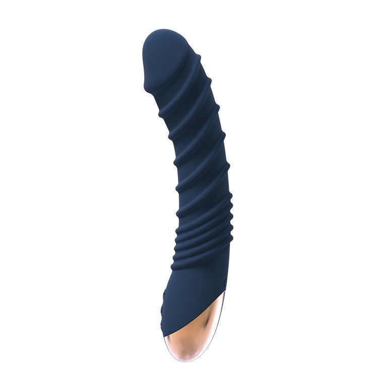 Flexible rechargeable G-spot silicone vibrator with Aeolus heating function