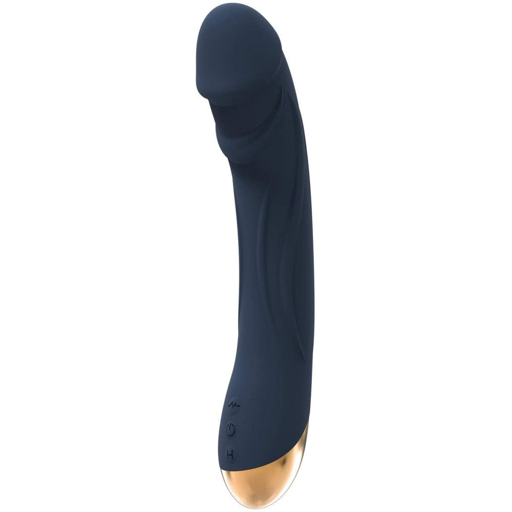 Flexible rechargeable G-spot vibrator with Boreas heating function