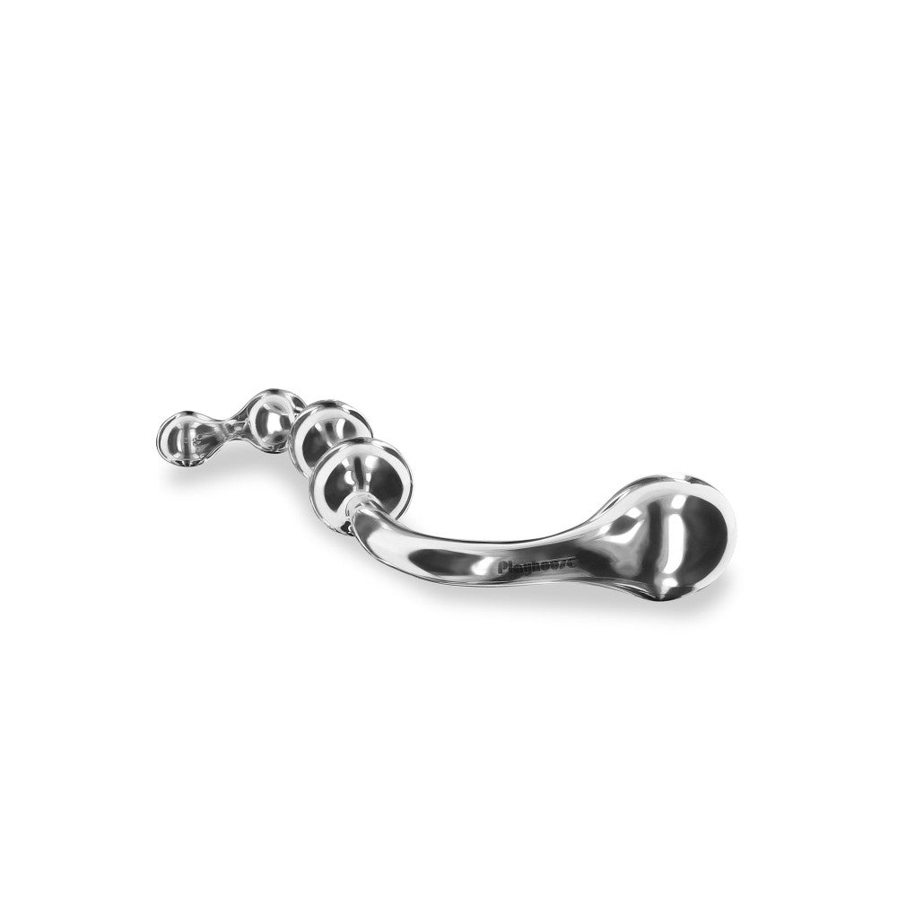 Flow and Bulb Pleasure Wand Steel Anal Vaginal Dildo