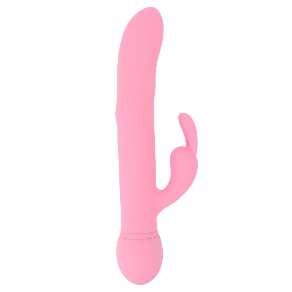 Funny Madness Rechargeable Silicone Rabbit Vibrator with Rotating Beads