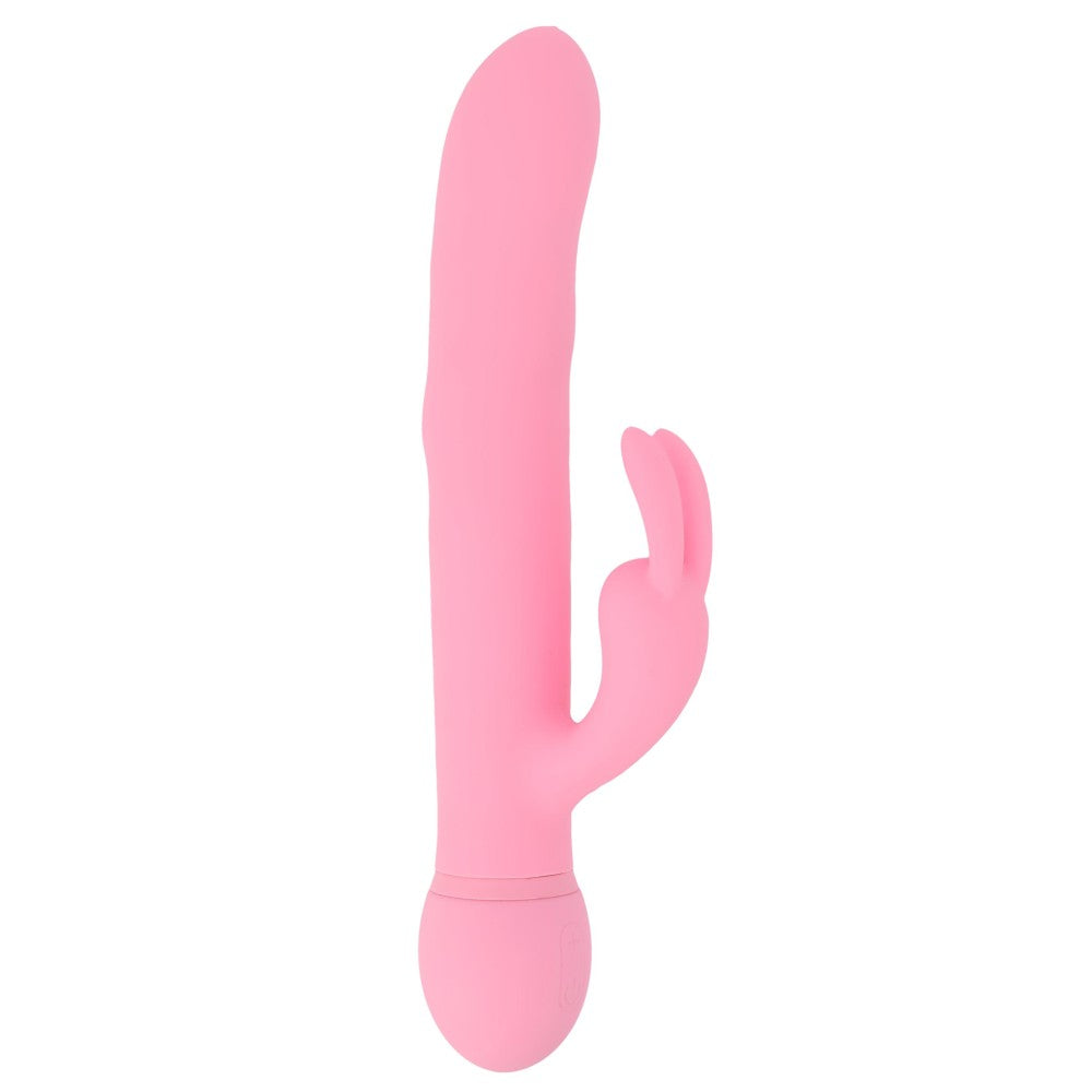 Funny Madness Rechargeable Silicone Rabbit Vibrator with Rotating Beads