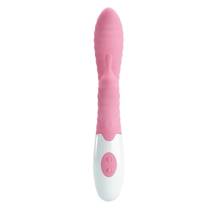 G-spot rabbit vibrator made of silicone Hyman pink