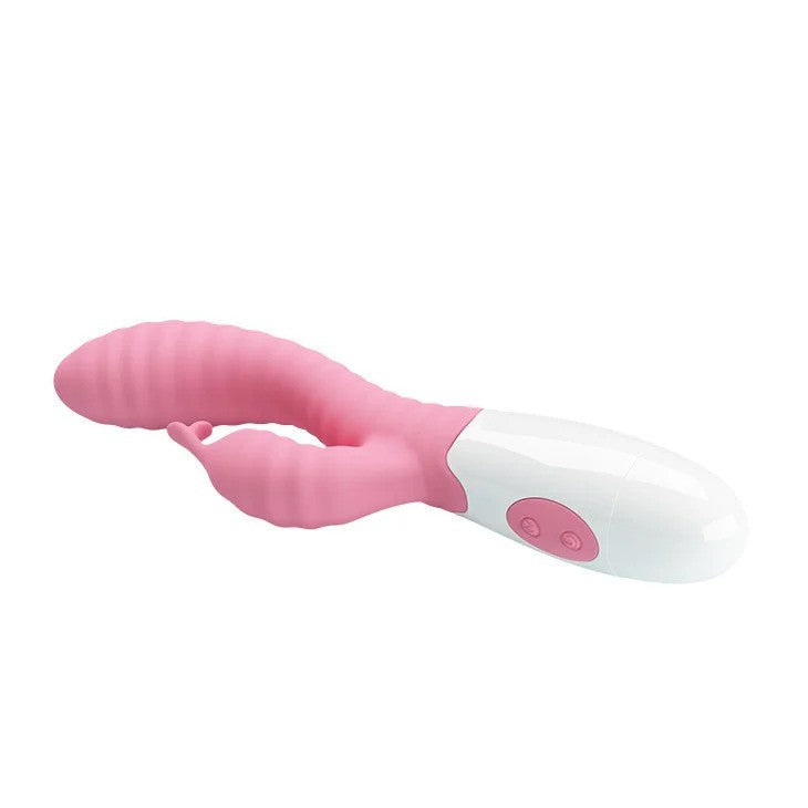 G-spot rabbit vibrator made of silicone Hyman pink