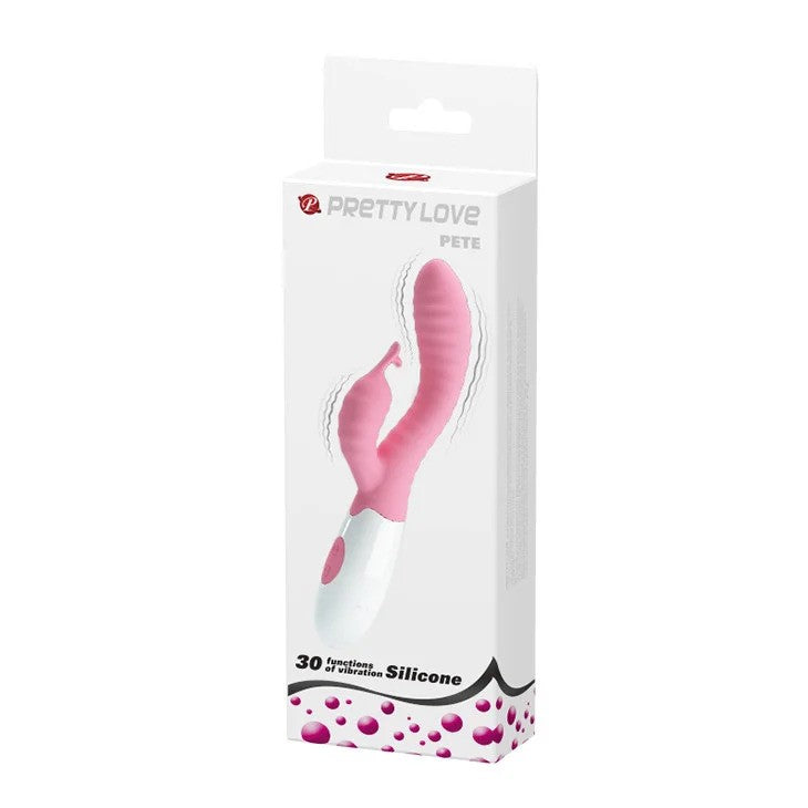 G-spot rabbit vibrator made of silicone Hyman pink