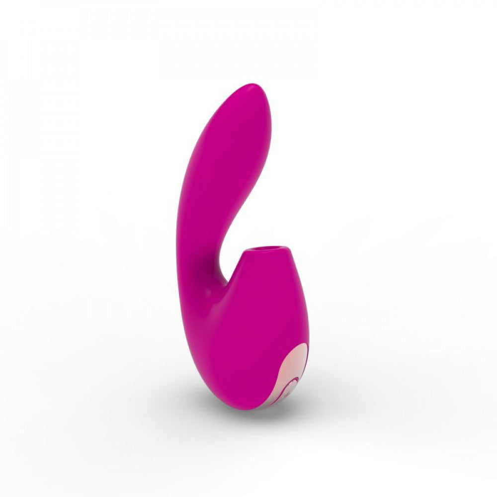 G-spot rabbit vibrator made of silicone with Magnificent suction effect