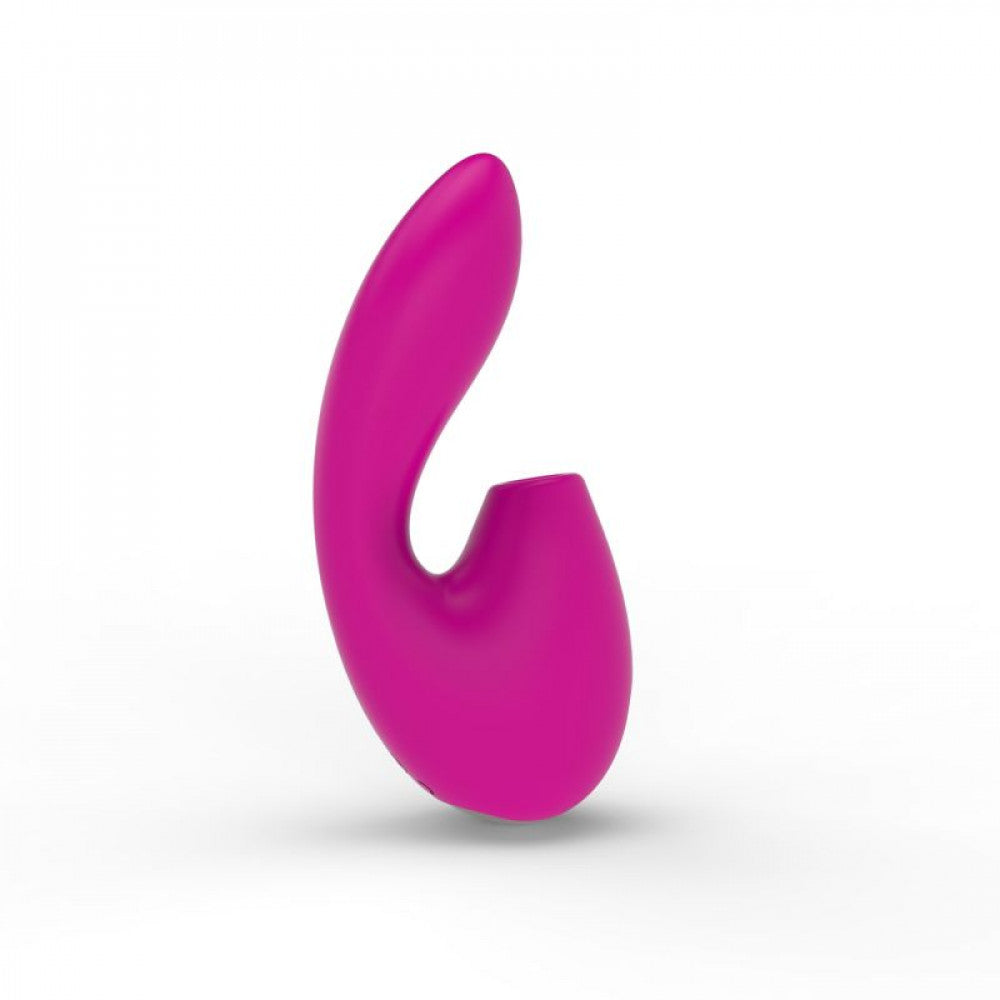 G-spot rabbit vibrator made of silicone with Magnificent suction effect