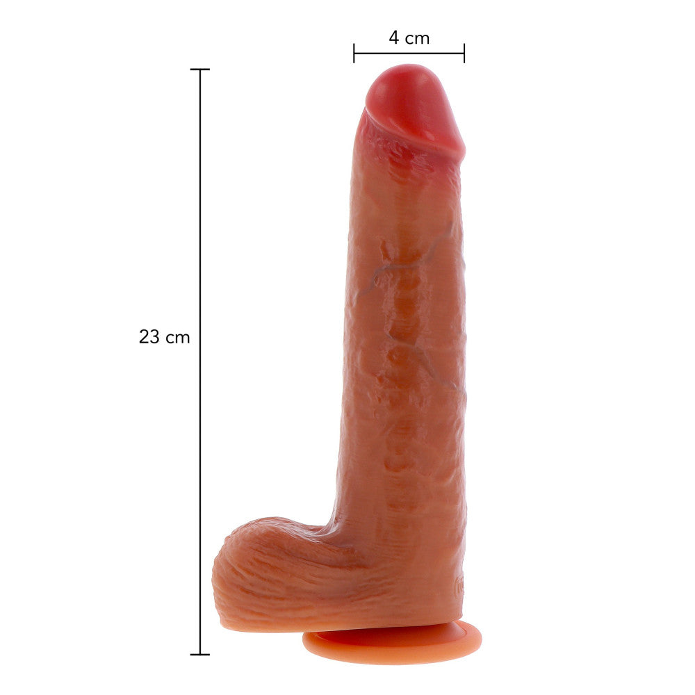 Get Real Foreskin Dong 23 cm Realistic Silicone Dildo