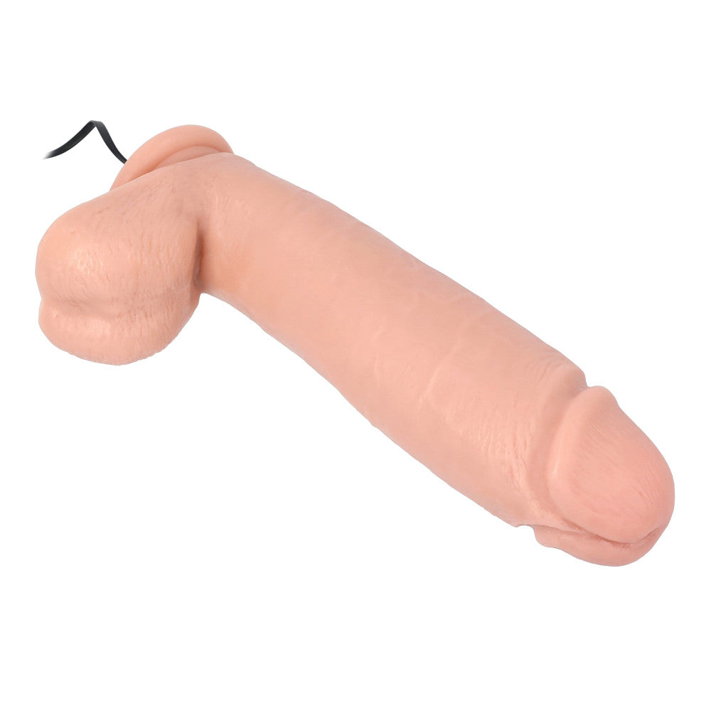 Get Real Large Vibrating Realistic Dildo with Remote 10"