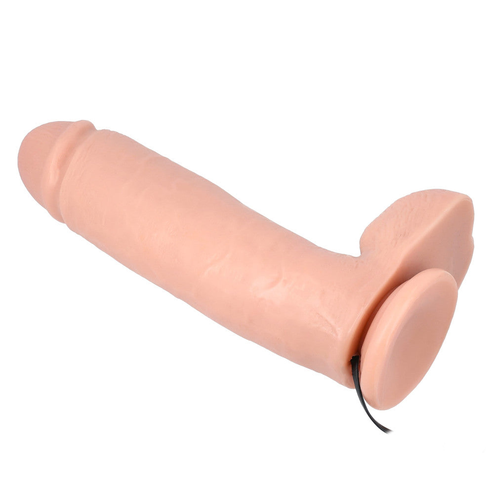 Get Real Large Vibrating Realistic Dildo with Remote 10"