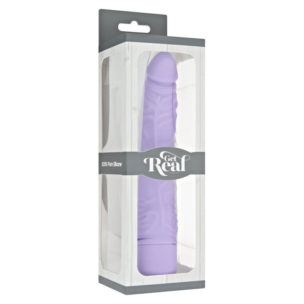 Get Real medical silicone anal vibrator purple