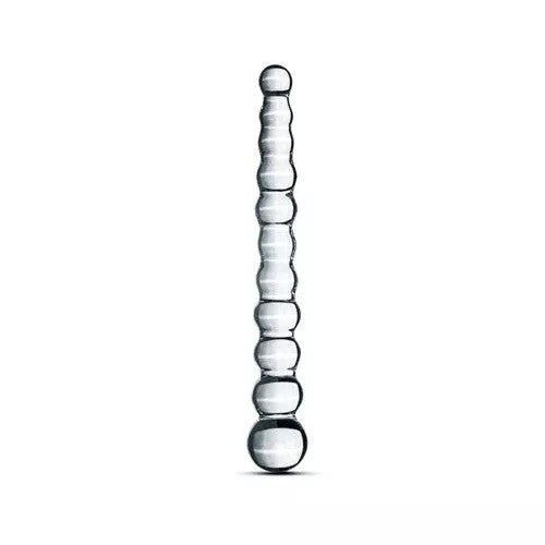 Gildo 20 long embossed glass dildo