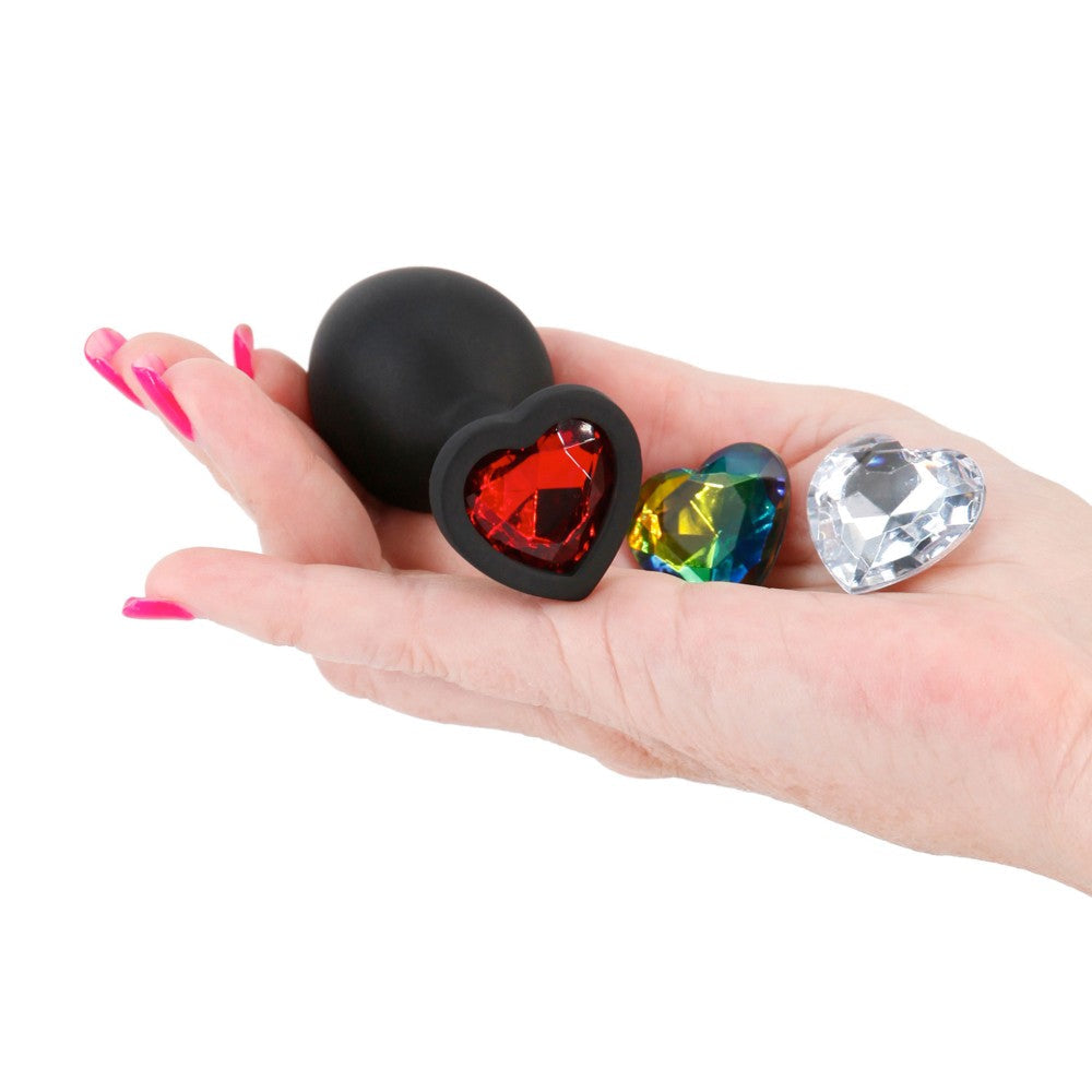 Glams Xchange M 3 Interchangeable Crystal Butt Plug