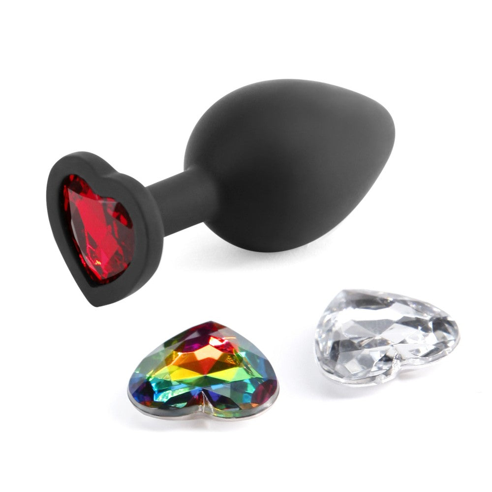 Glams Xchange M 3 Interchangeable Crystal Butt Plug