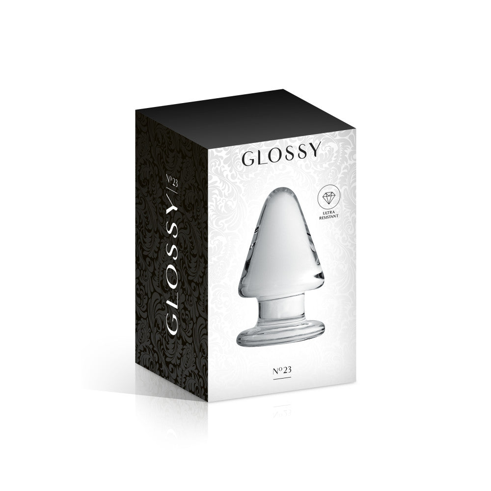 Glass Butt Plug Glossy 23