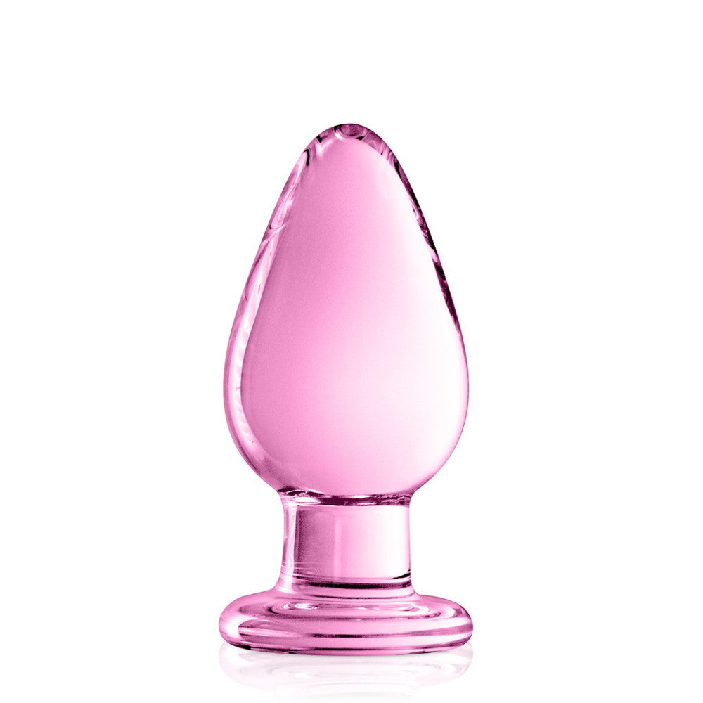 Glass anal dilator Glossy #25 pink