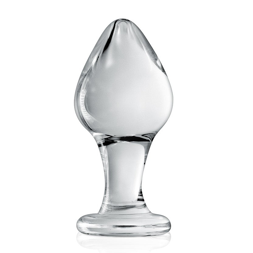 Glass butt plug Glossy #31 transparent