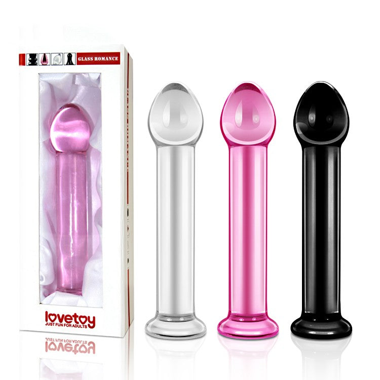 Glass dildo Glass Romance 01 pink