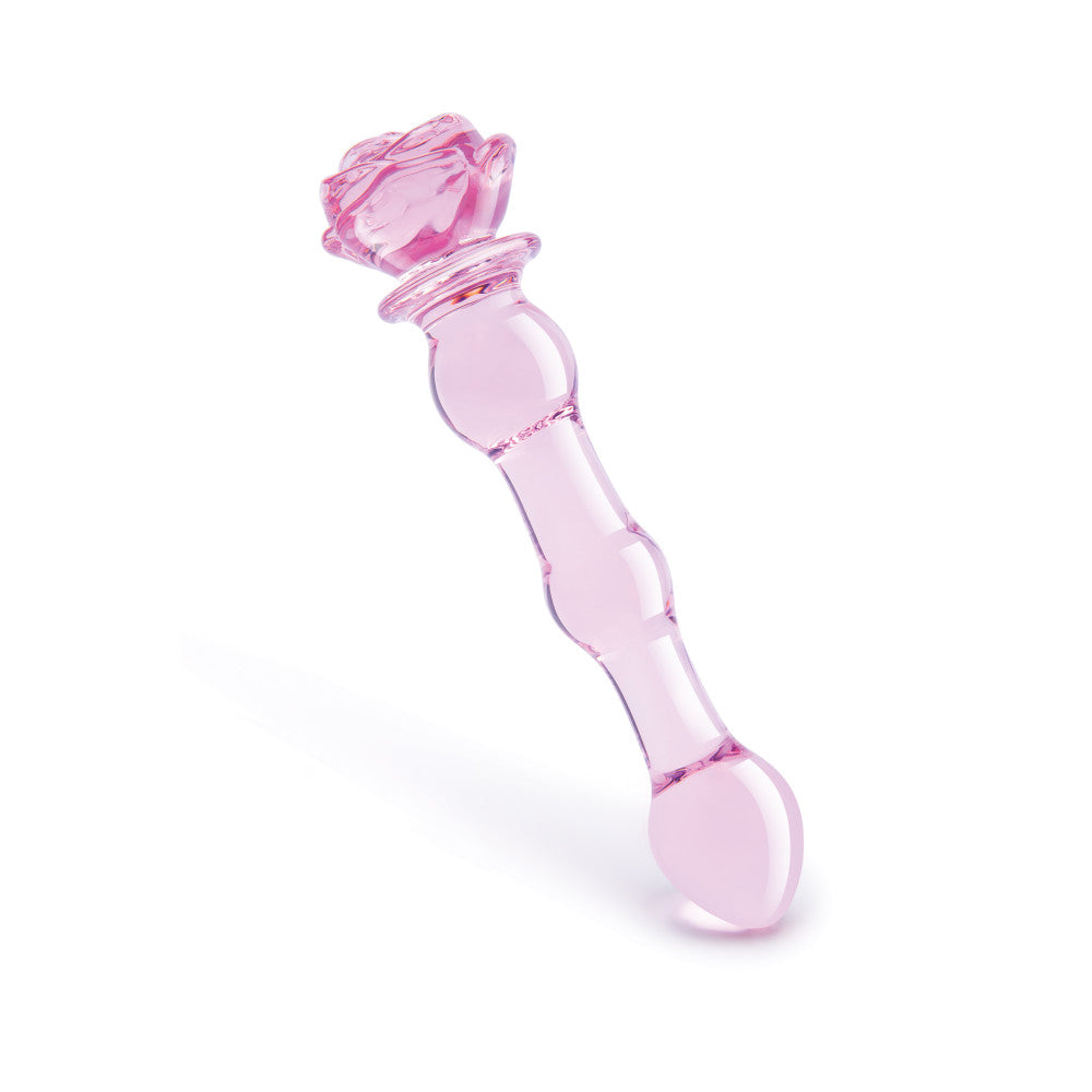 Glass dildo Rosebud Beaded Dildo 8