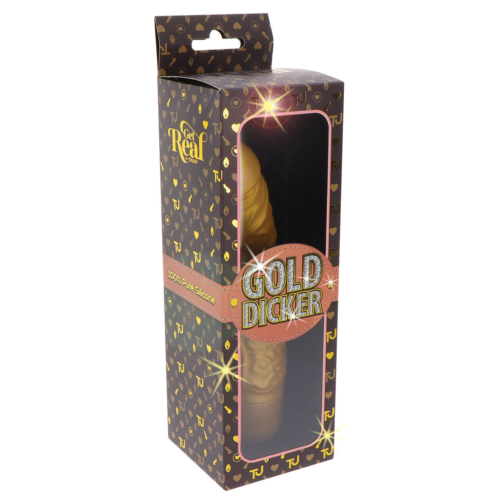 Gold Dicker Realistic Silicone Vibrator