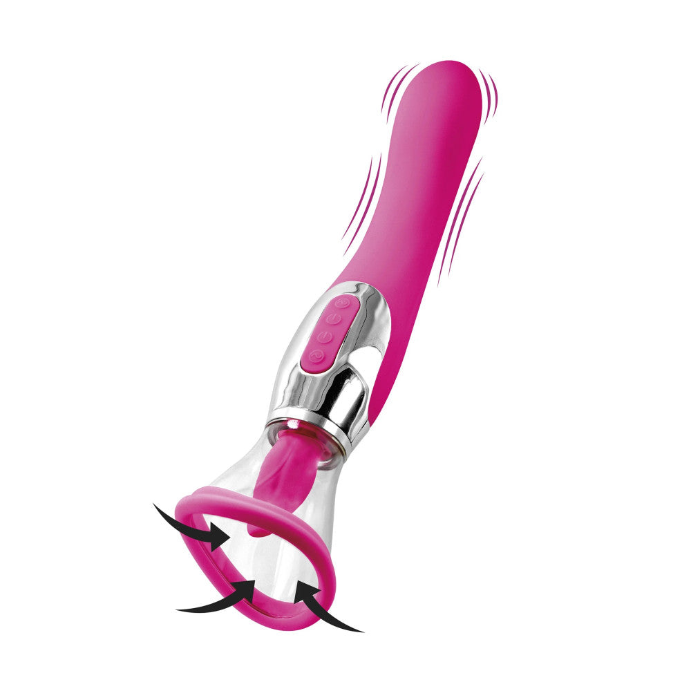 Harmony dark pink 4 in 1 pump vibrator