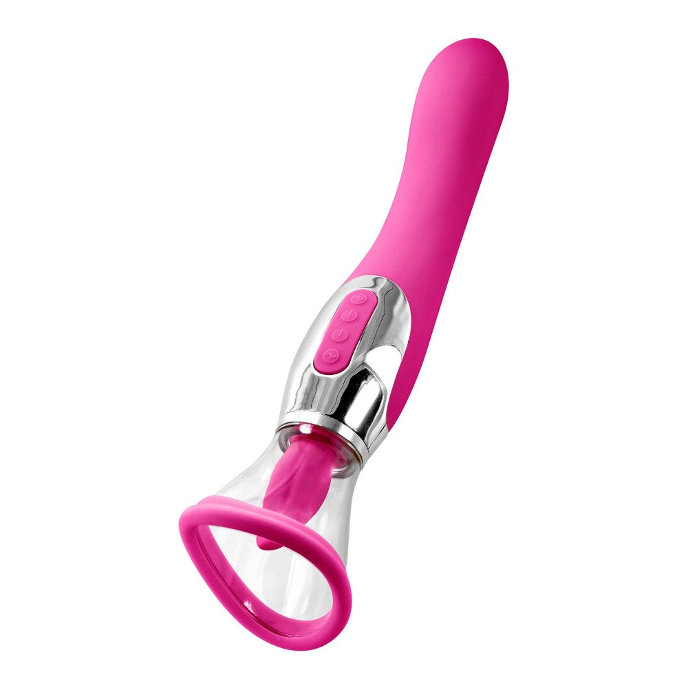 Harmony dark pink 4 in 1 pump vibrator