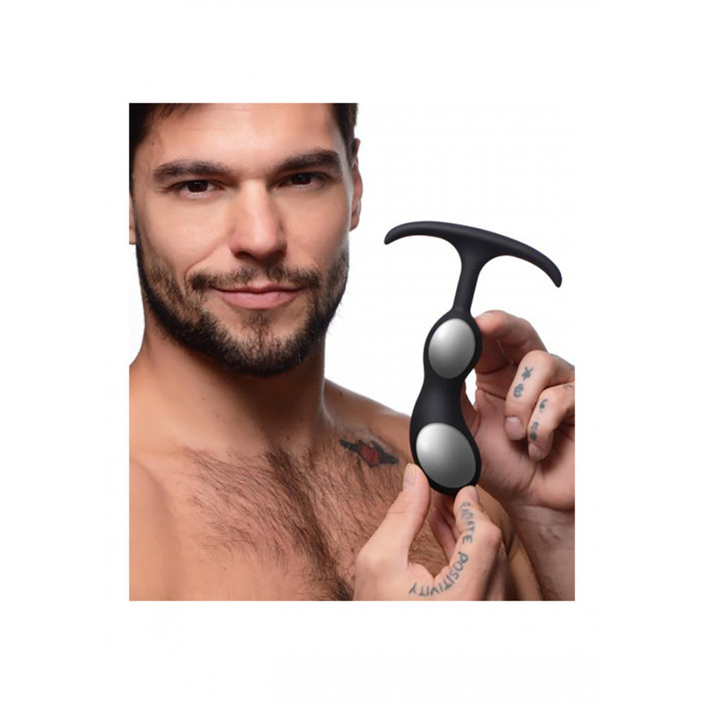 Heavy Hitters Prostate Stimulator with Built-in Weights 6.4"