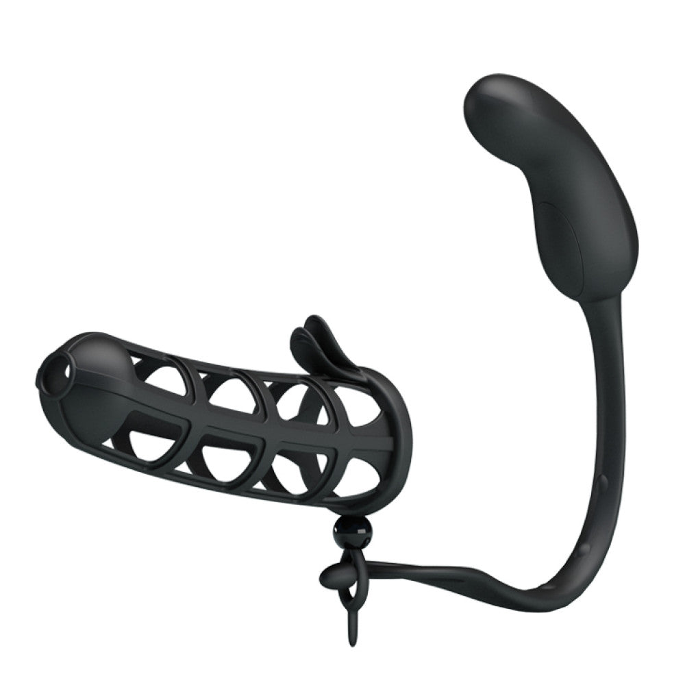 Hercules Rechargeable Vibrating Stimulator with Cock Extender