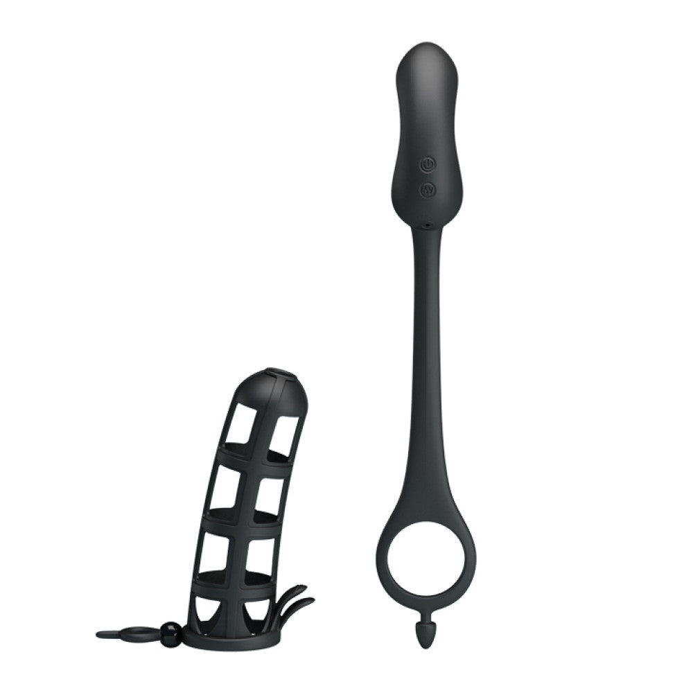 Hercules Rechargeable Vibrating Stimulator with Cock Extender