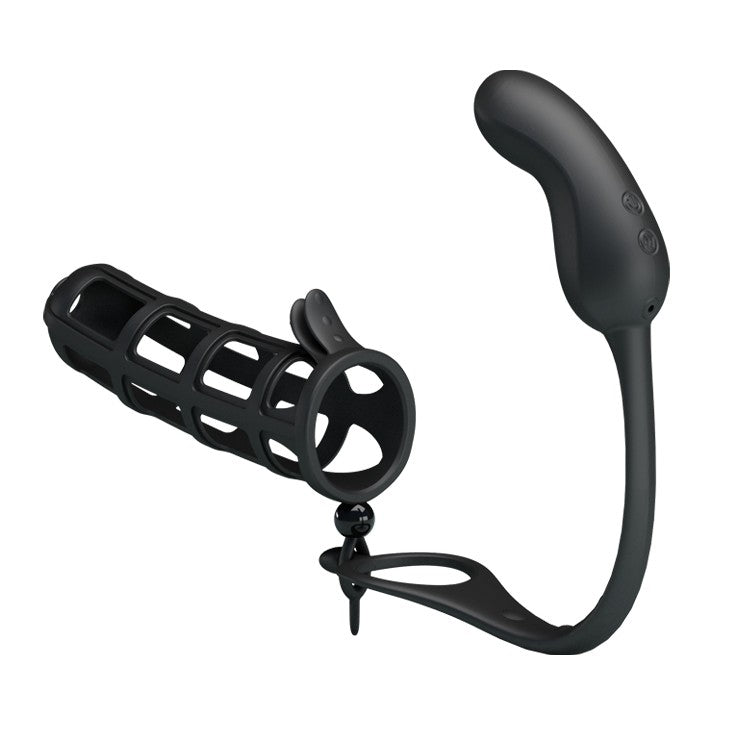 Hercules Rechargeable Vibrating Stimulator with Cock Extender