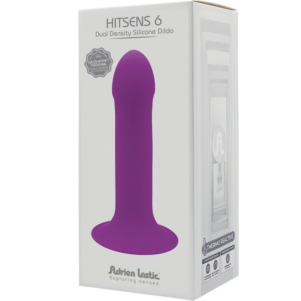 Hitsens 6 double layer thermoactivated silicone dildo