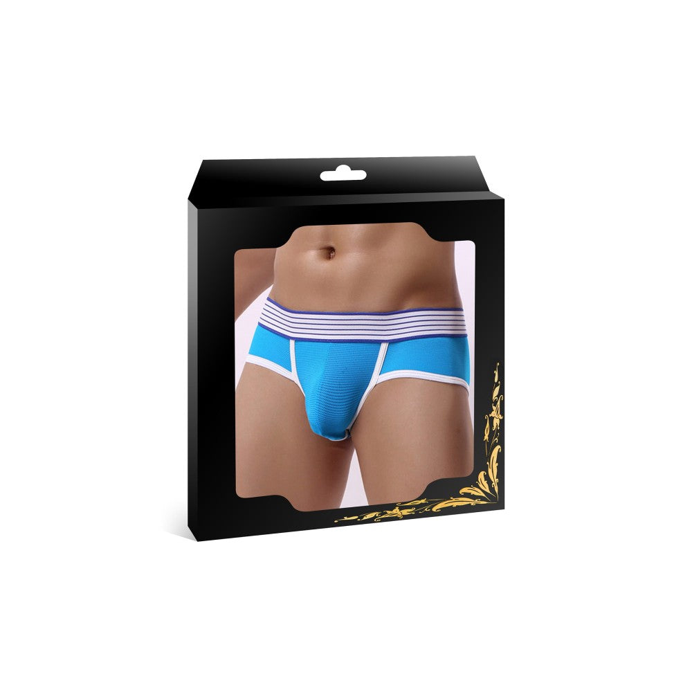 Hollywood Jock Sexy Men's Open Butt Boxers Blue