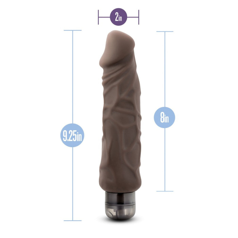 Home Wrecker Large Realistic Cyber Skin Vibrator Brown