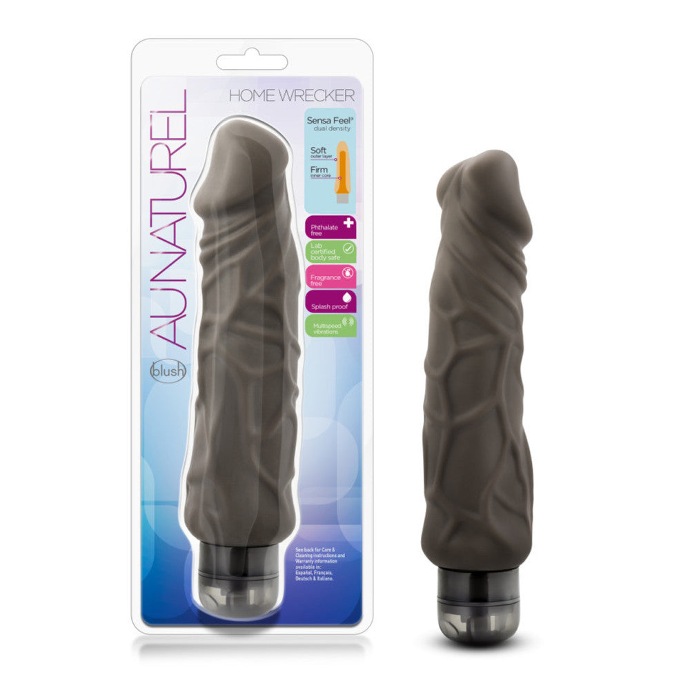 Home Wrecker Large Realistic Cyber Skin Vibrator Brown