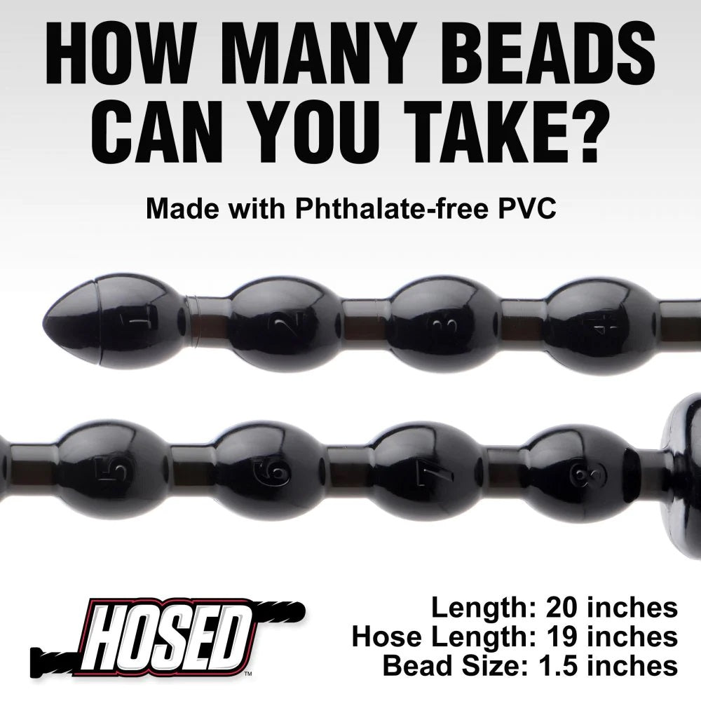 Hosed 19" Large Flexible Vacuum Base Anal Rosary