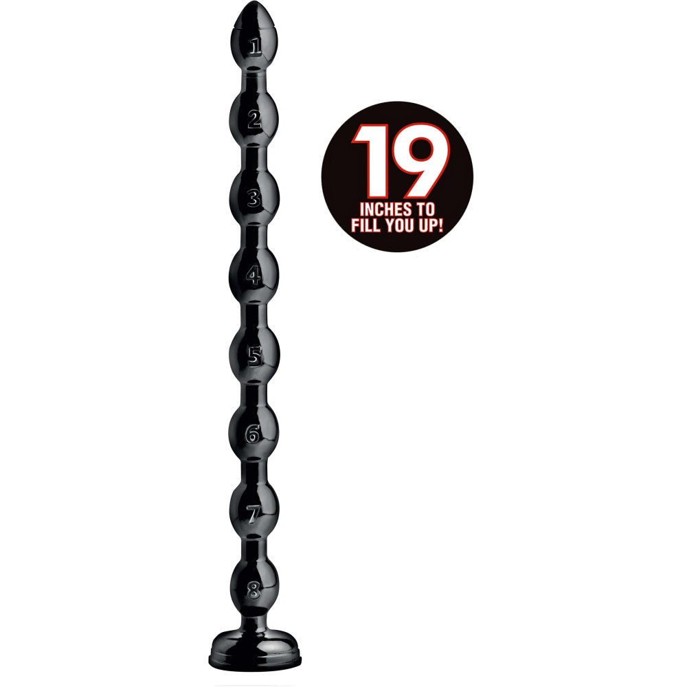 Hosed 19" Large Flexible Vacuum Base Anal Rosary