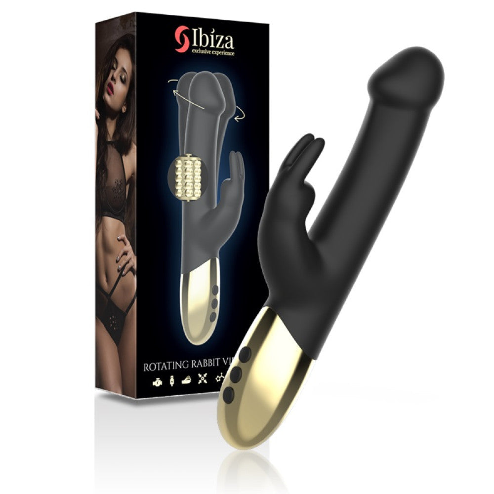 Ibiza Rotating Rabbit Vibrator With Rotation