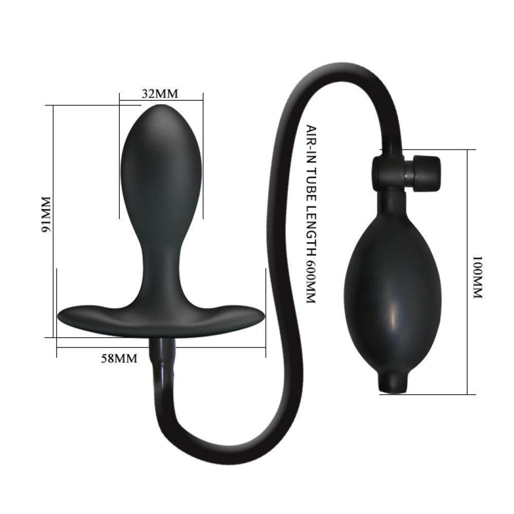 Inflatable Butt Plug With Added Weight Inflatable Plug II